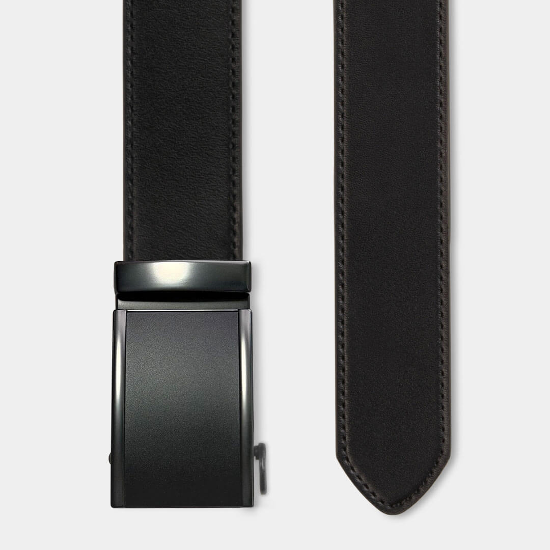 Black/Gunmetal Heritage | Genuine Leather Belt