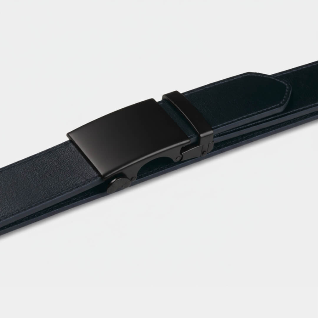 Black Heritage | Genuine Leather Belt - Minimum Co. Ratchet Leather Belts
