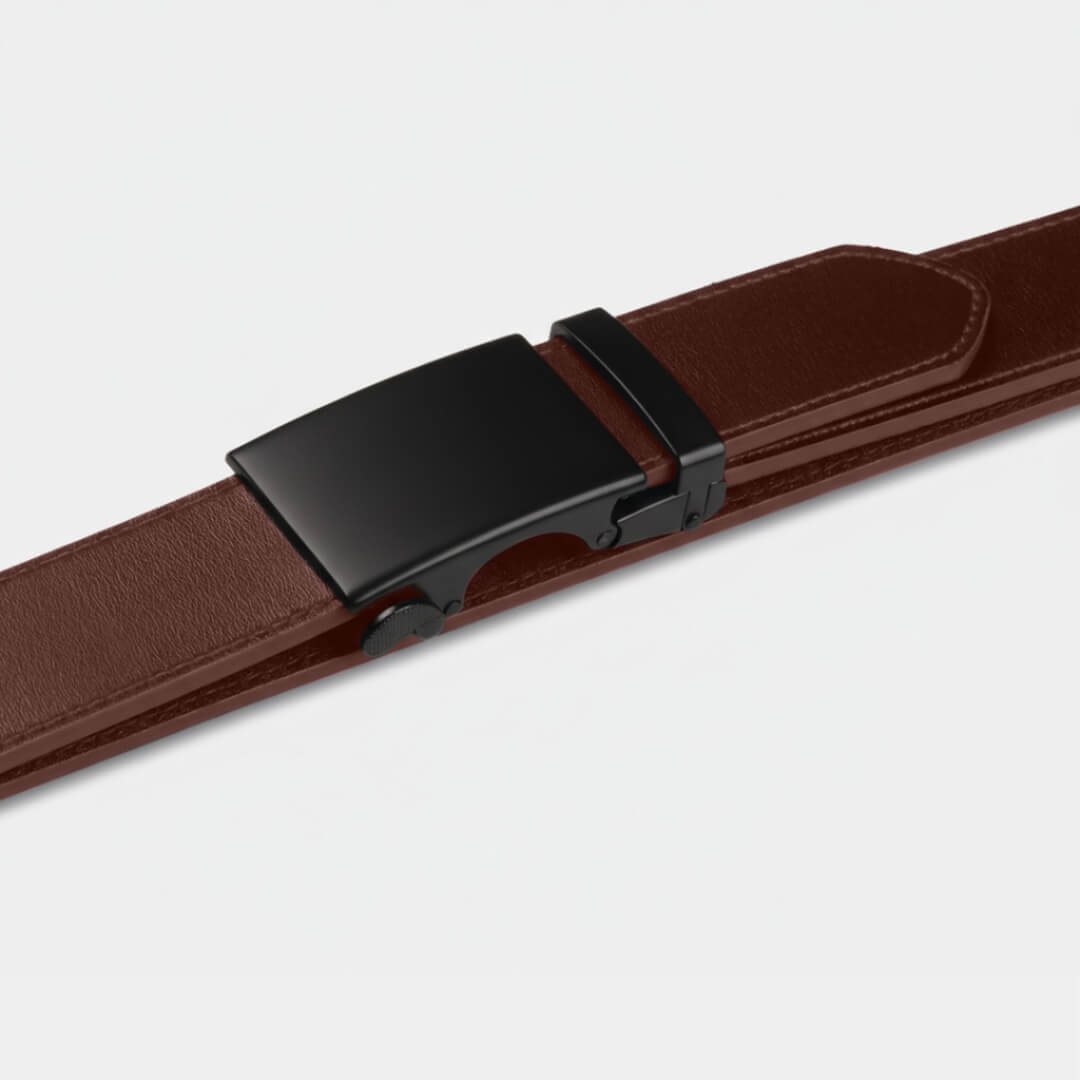 Black Heritage | Genuine Leather Belt - Minimum Co. Ratchet Leather Belts