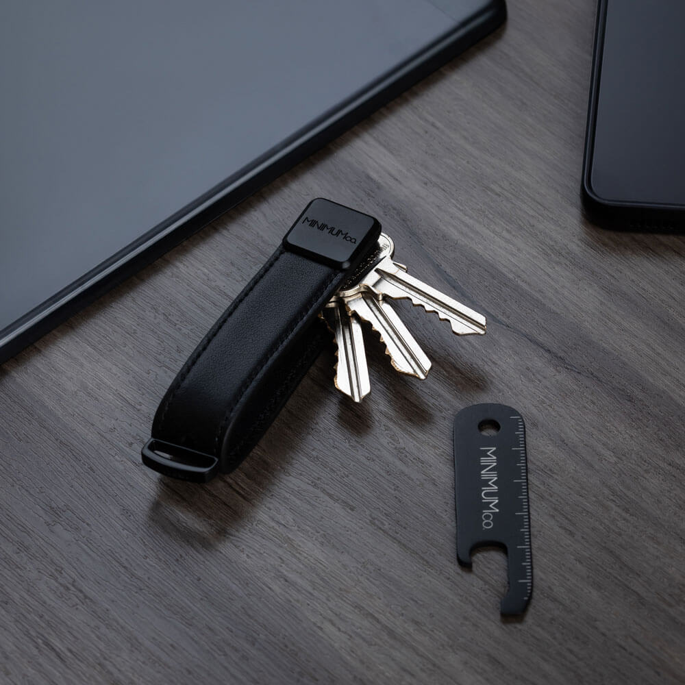 Black | Key Organiser - Minimum Co. Ratchet Leather Belts