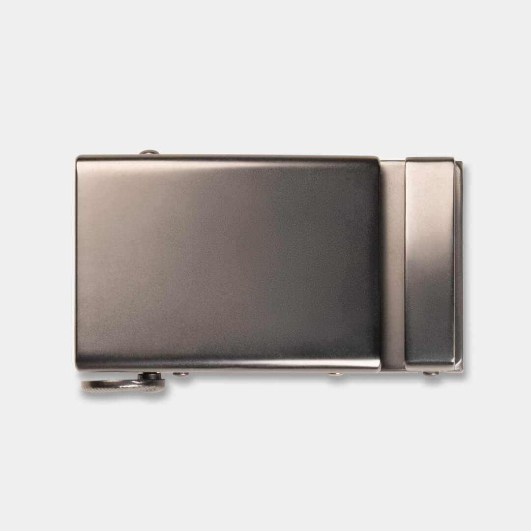 Gunmetal Heritage Buckle - Minimum Co. Ratchet Leather Belts