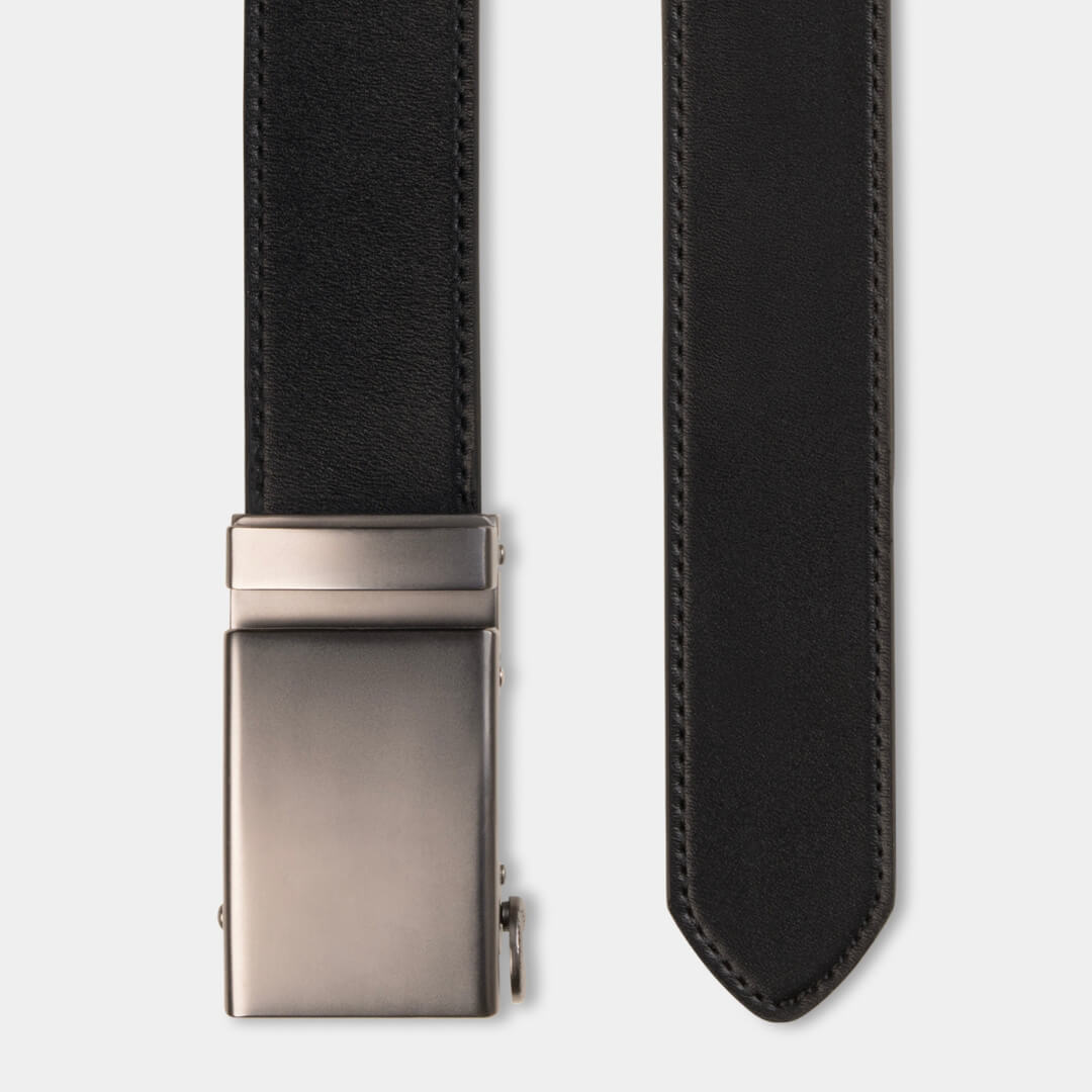 Gunmetal Heritage | Genuine Leather Belt - Minimum Co. Ratchet Leather Belts