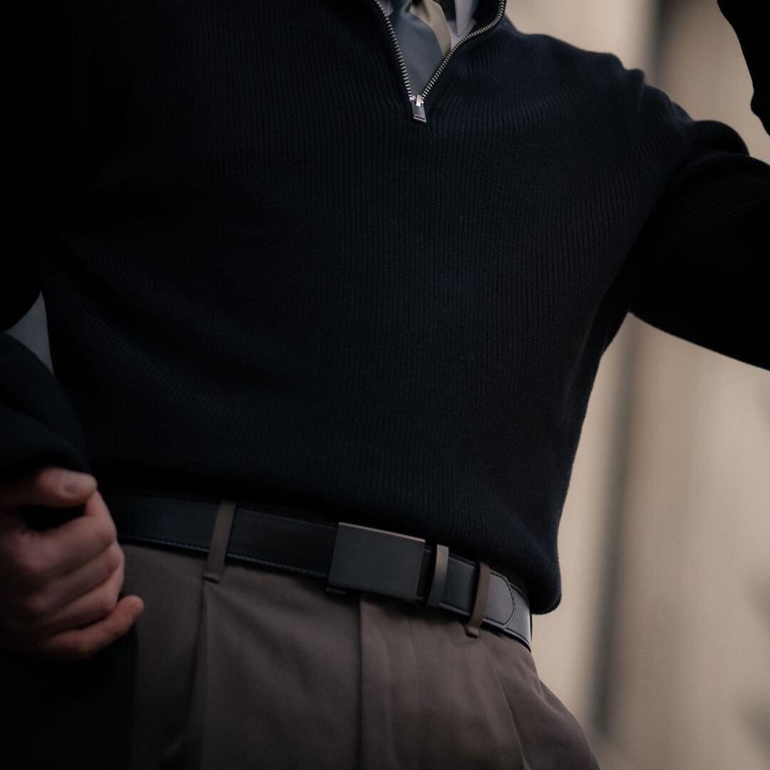 Gunmetal Heritage | Genuine Leather Belt - Minimum Co. Ratchet Leather Belts