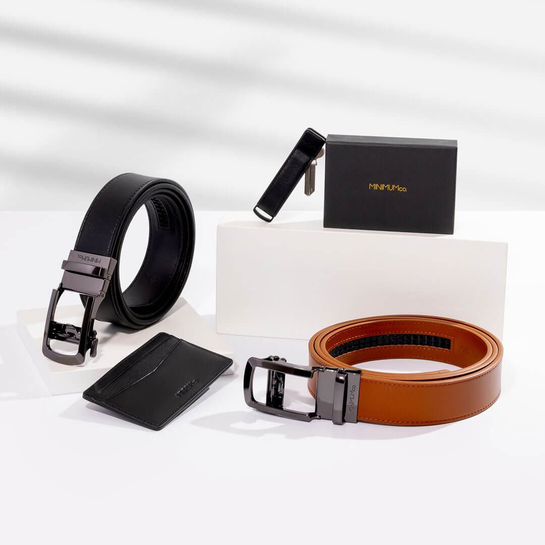 Essentials Bundle - Minimum Co. Ratchet Leather Belts