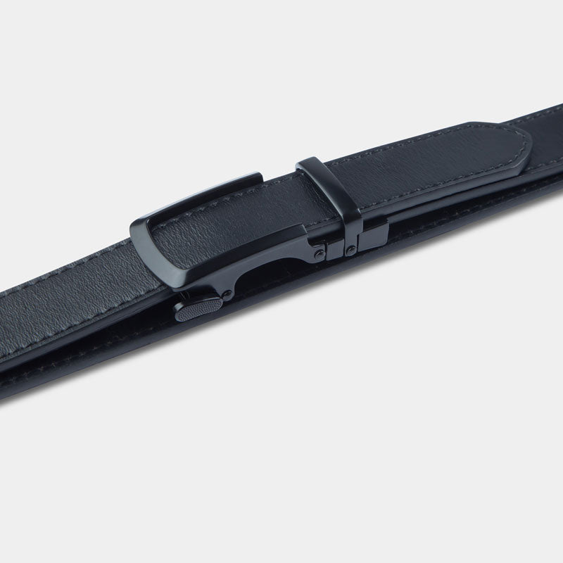 Black | Skinny Belt - Minimum Co. Ratchet Leather Belts