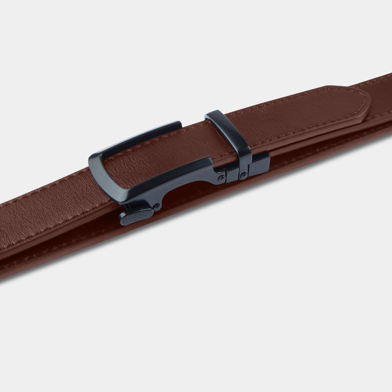 Black | Skinny Belt - Minimum Co. Ratchet Leather Belts