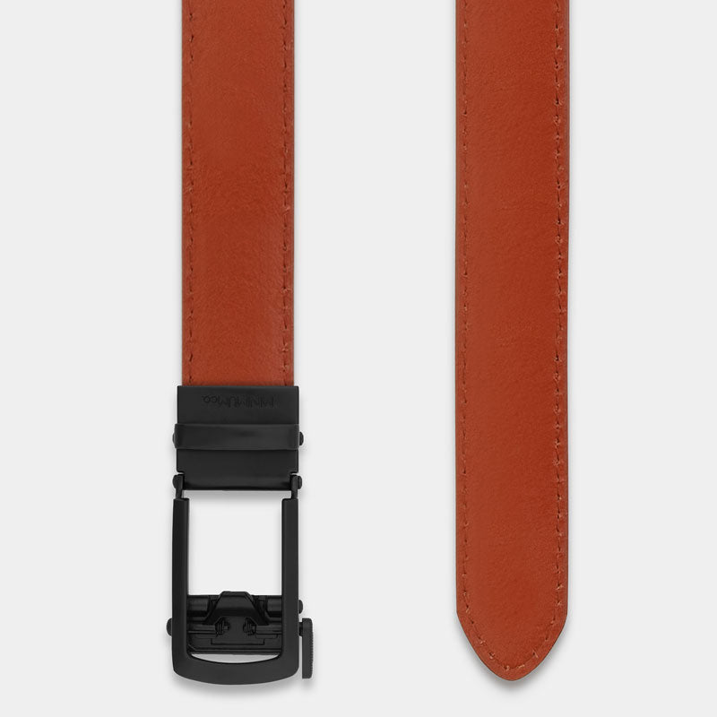 Black | Skinny Belt - Minimum Co. Ratchet Leather Belts