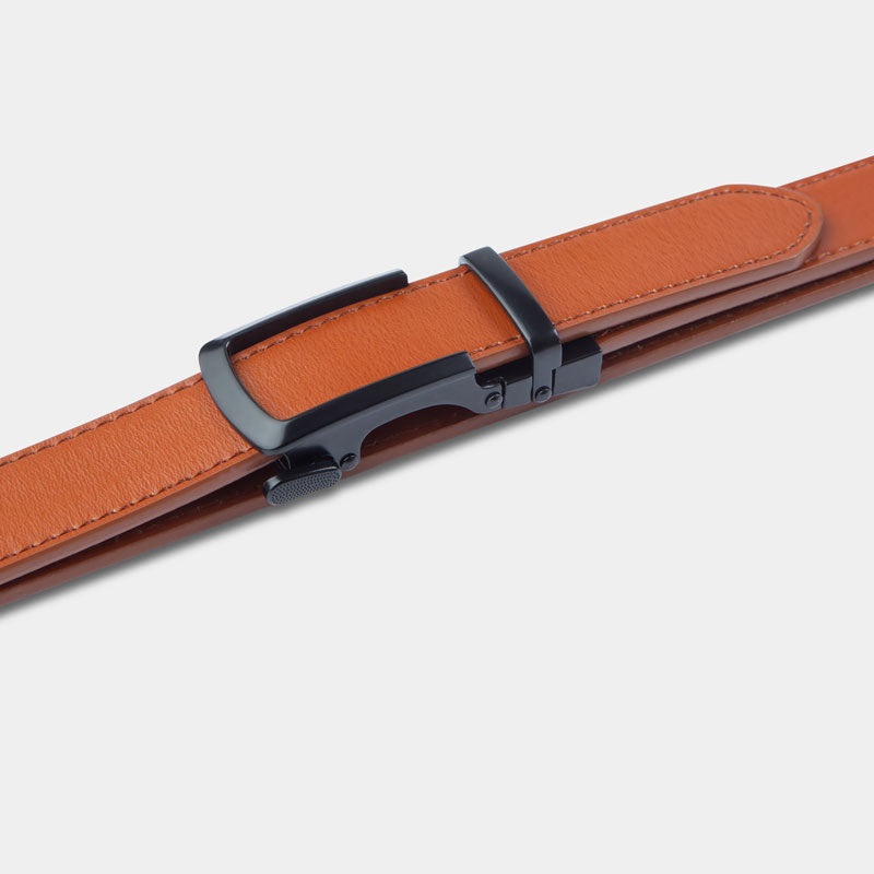 Black | Skinny Belt - Minimum Co. Ratchet Leather Belts