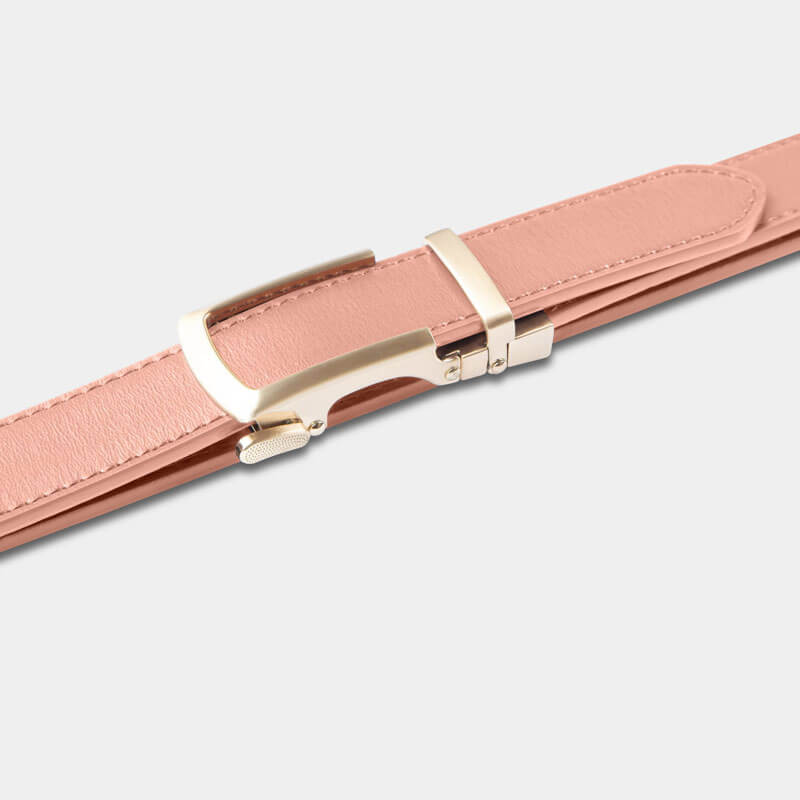 Pink Women’s Belt - Minimum Co. Ratchet Leather Belts