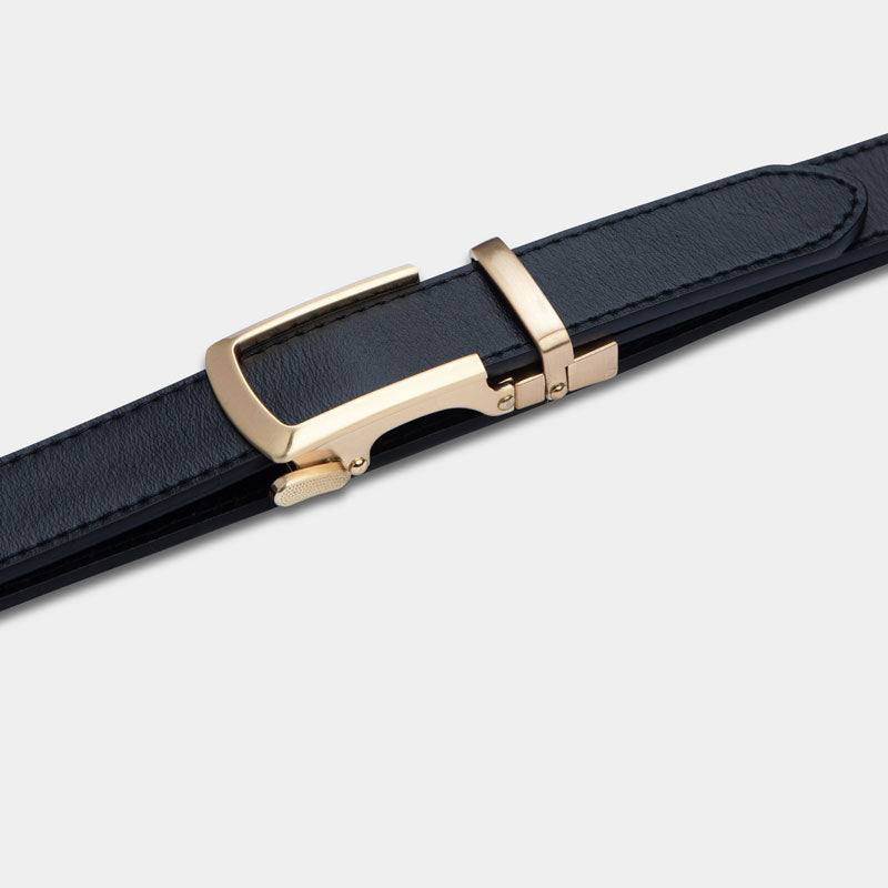 Gold | Skinny Belt - Minimum Co. Ratchet Leather Belts