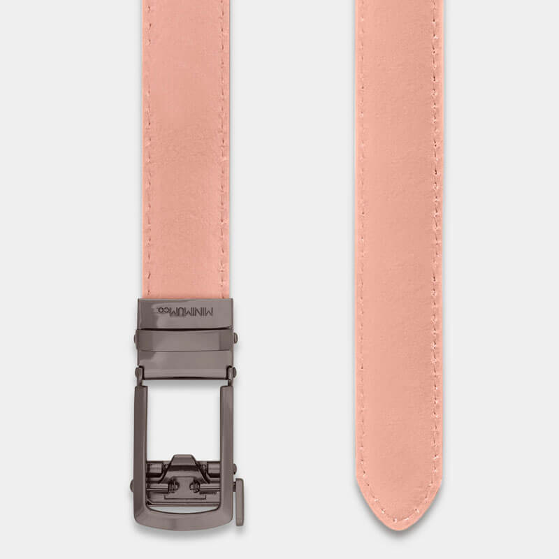 Pink Women’s Belt - Minimum Co. Ratchet Leather Belts