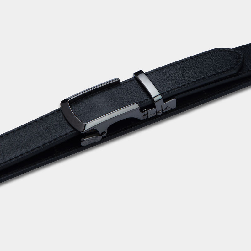 Gunmetal | Skinny Belt - Minimum Co. Ratchet Leather Belts