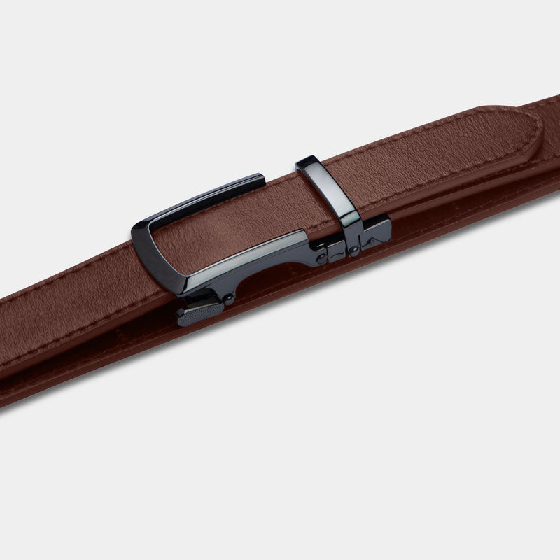 Gunmetal | Skinny Belt - Minimum Co. Ratchet Leather Belts