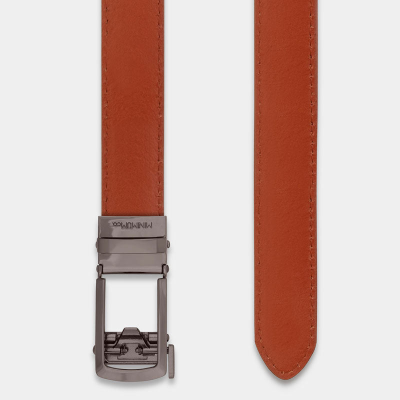 Gunmetal | Skinny Belt - Minimum Co. Ratchet Leather Belts