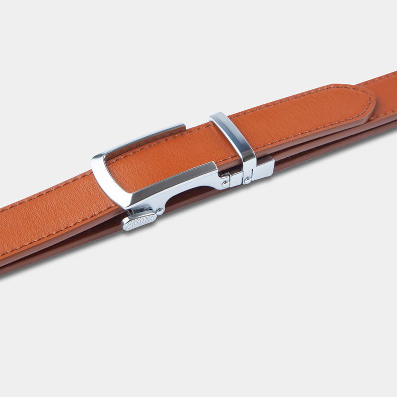 Matte Silver | Skinny Belt - Minimum Co. Ratchet Leather Belts