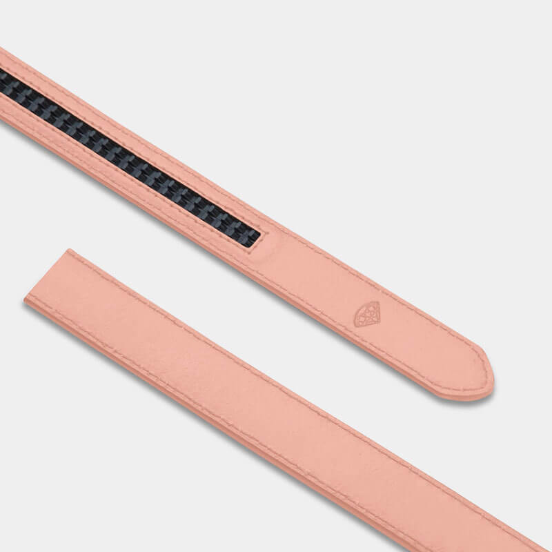 Pink Women's Leather Strap - Minimum Co. Ratchet Leather Belts