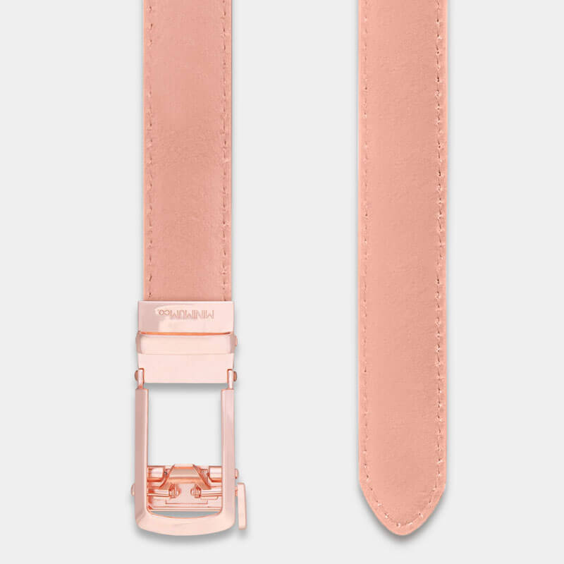Pink Women’s Belt - Minimum Co. Ratchet Leather Belts