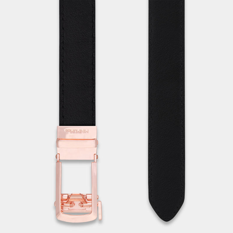 Rose Gold | Skinny Belt - Minimum Co. Ratchet Leather Belts