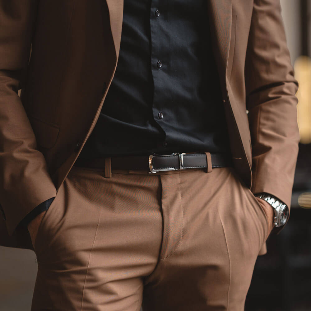 Silver | Skinny Belt - Minimum Co. Ratchet Leather Belts