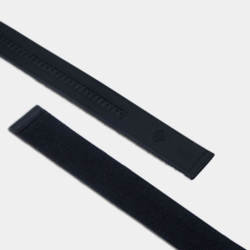 Black Canvas Strap - Minimum Co. Ratchet Leather Belts