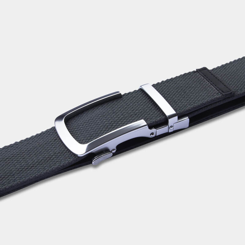 Matte Silver | Canvas - Minimum Co. Ratchet Leather Belts