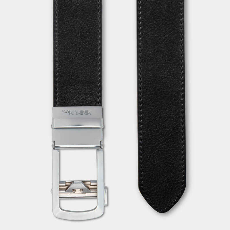 Matte Silver Men's Belt | Full Grain Ratchet Belt | Minimum Co.