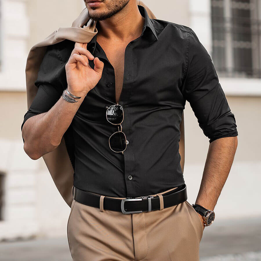 Matte Silver | Genuine Leather - Minimum Co. Ratchet Leather Belts