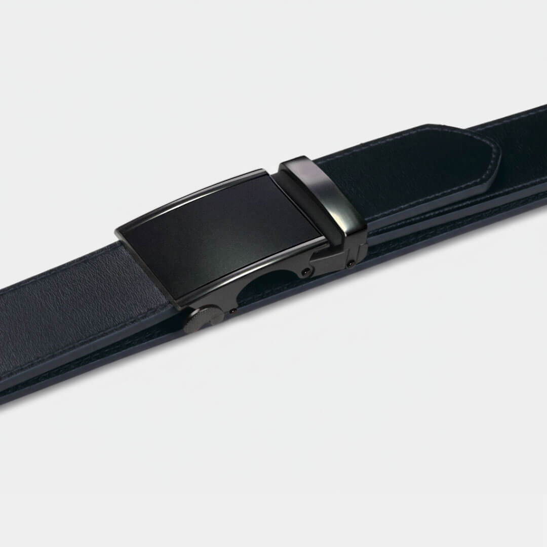 Black/Gunmetal Heritage | Genuine Leather Belt