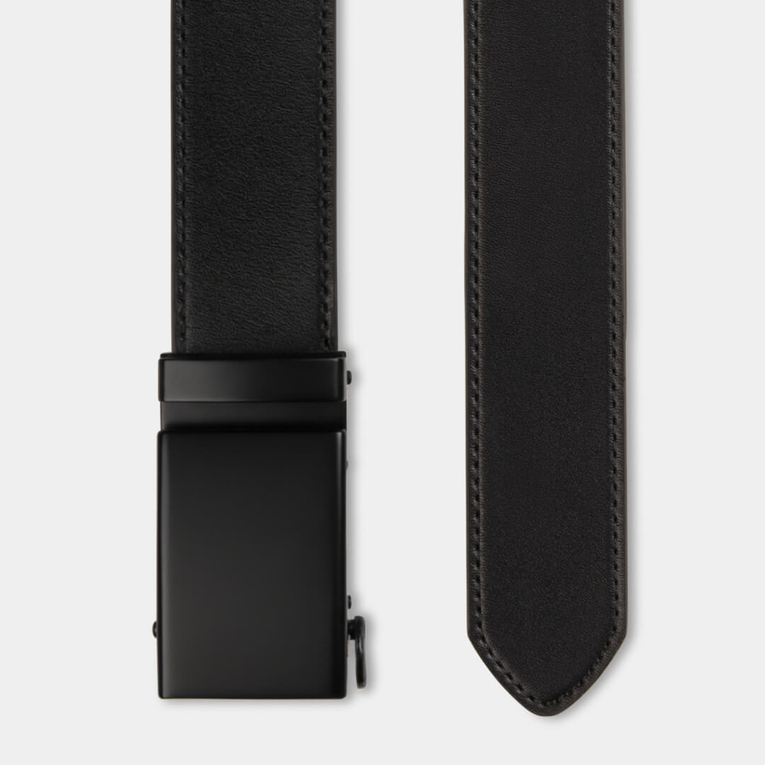 Black Heritage | Genuine Leather Belt - Minimum Co. Ratchet Leather Belts