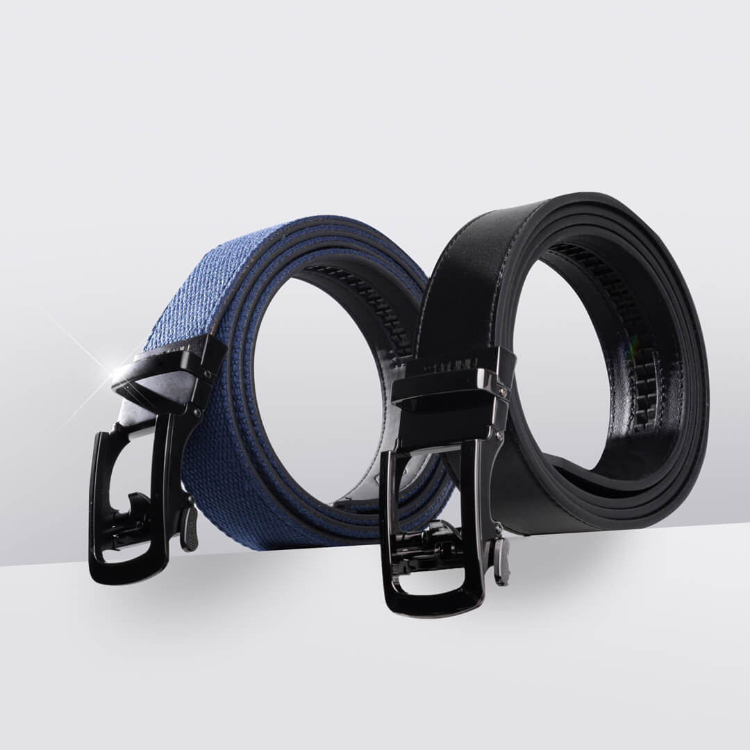 Black | Canvas Belt - Minimum Co. Ratchet Leather Belts