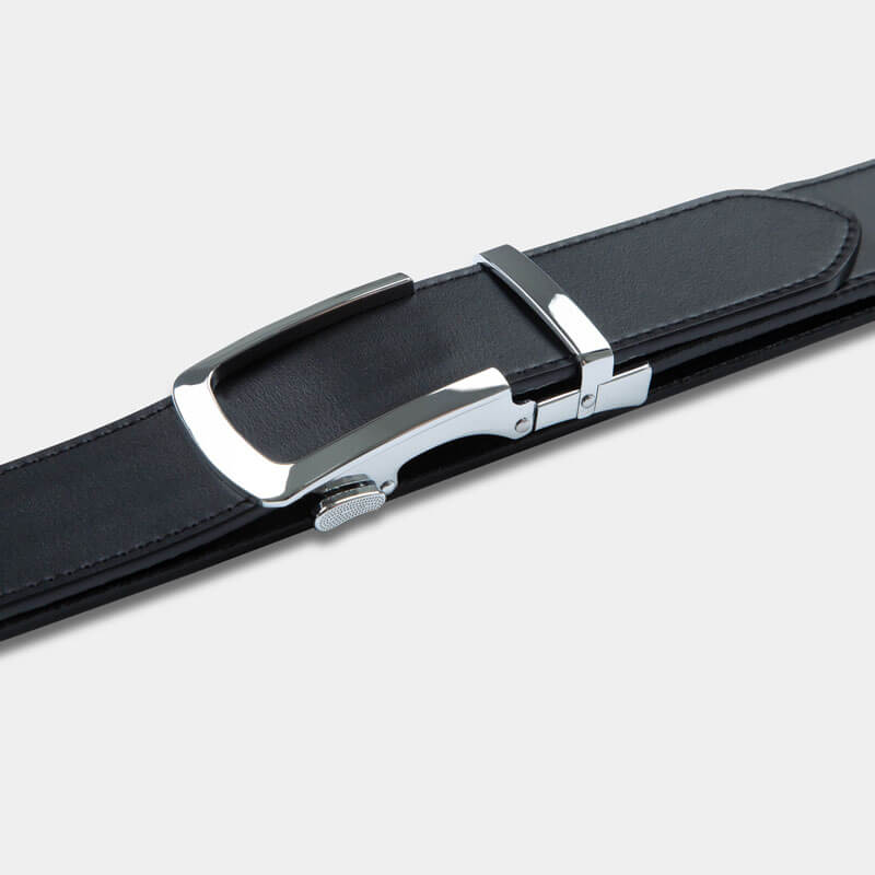 Silver | Genuine Leather - Minimum Co. Ratchet Leather Belts