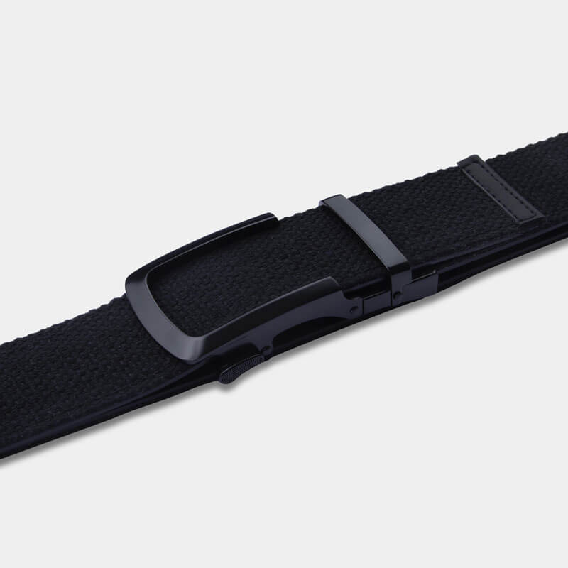 Black | Canvas - Minimum Co. Ratchet Leather Belts