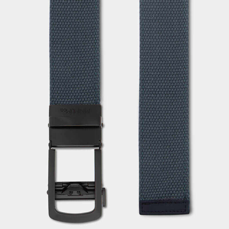 Black | Canvas - Minimum Co. Ratchet Leather Belts