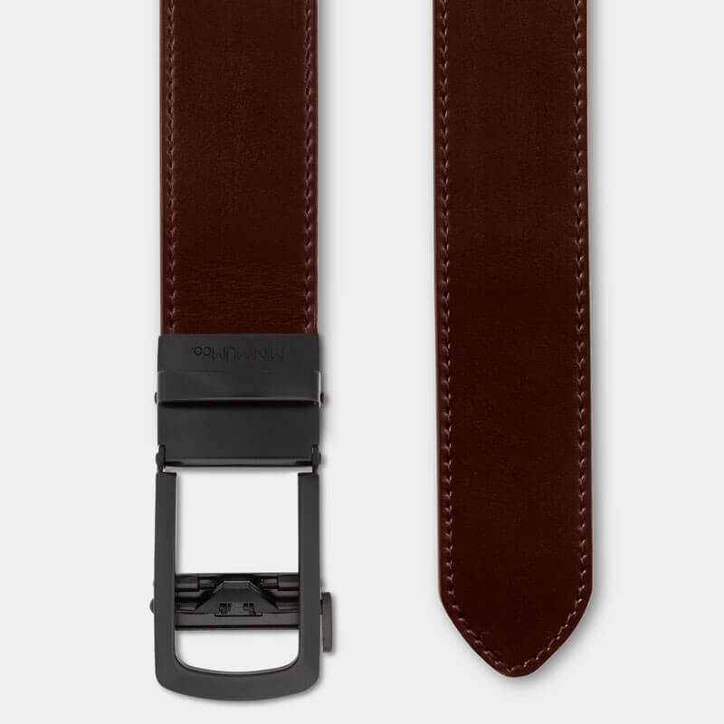 Black | Genuine Leather - Minimum Co. Ratchet Leather Belts