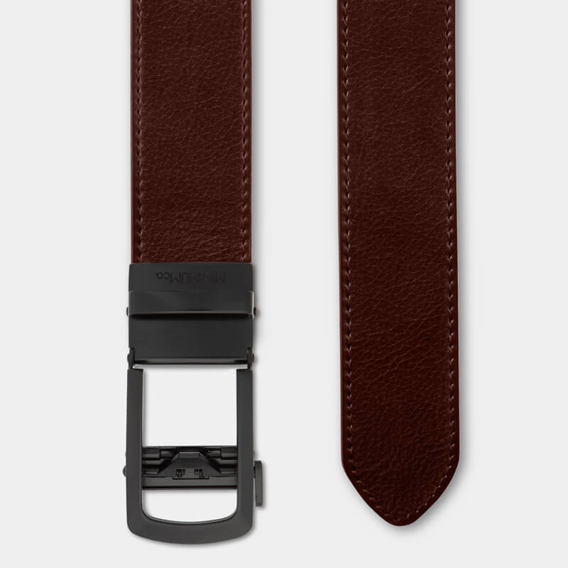 Black | Full Grain Leather - Minimum Co. Ratchet Leather Belts