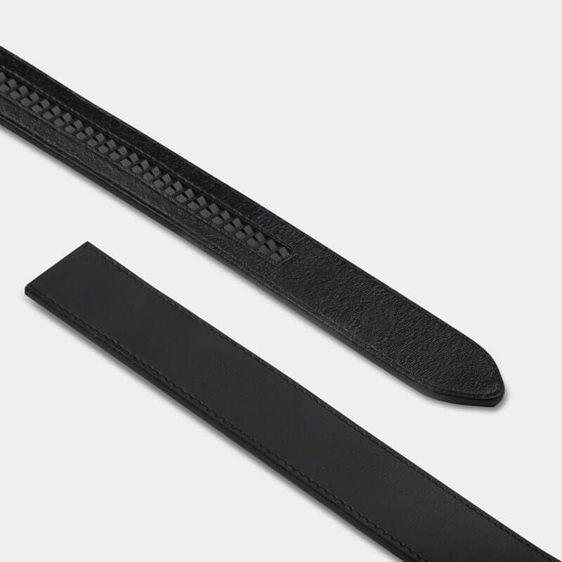 Black Genuine Leather Strap - Minimum Co. Ratchet Leather Belts