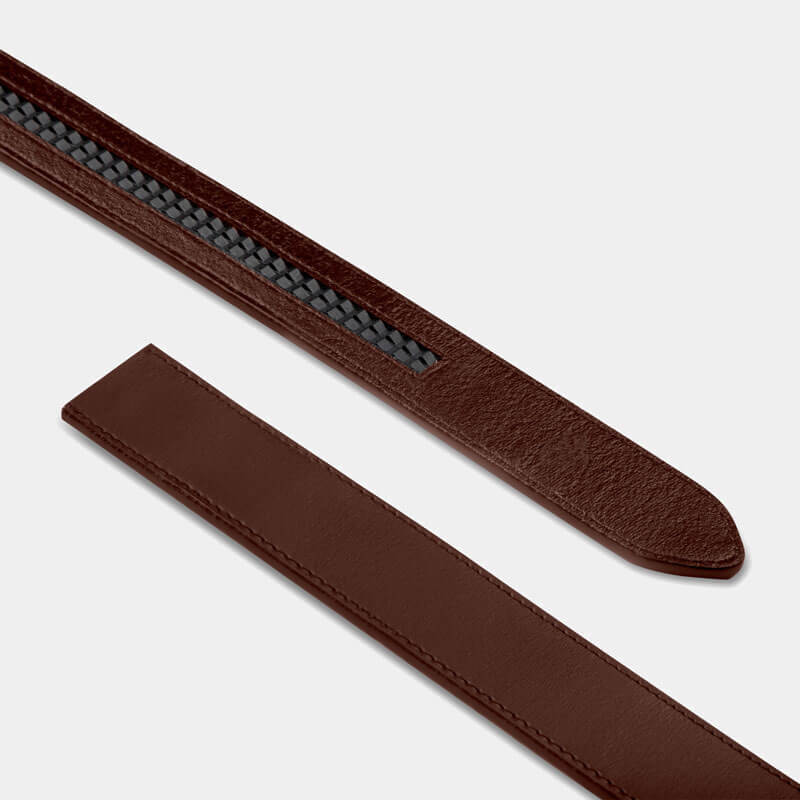 Brown Genuine Leather Strap - Minimum Co. Ratchet Leather Belts