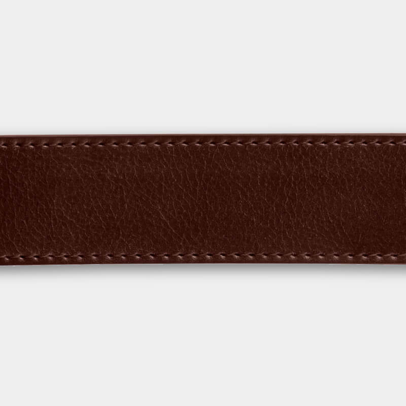 Brown Full Grain Leather Strap - Minimum Co. Ratchet Leather Belts