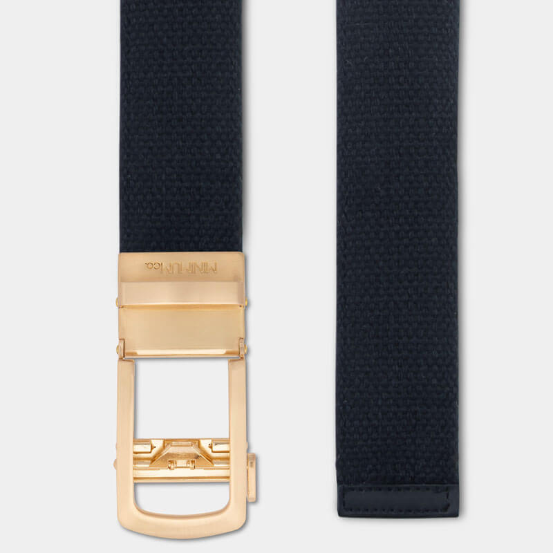 Gold | Canvas - Minimum Co. Ratchet Leather Belts