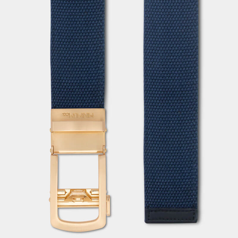 Gold | Canvas - Minimum Co. Ratchet Leather Belts