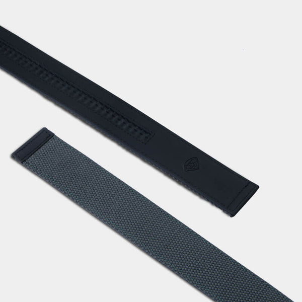 Grey Canvas Strap - Minimum Co. Ratchet Leather Belts