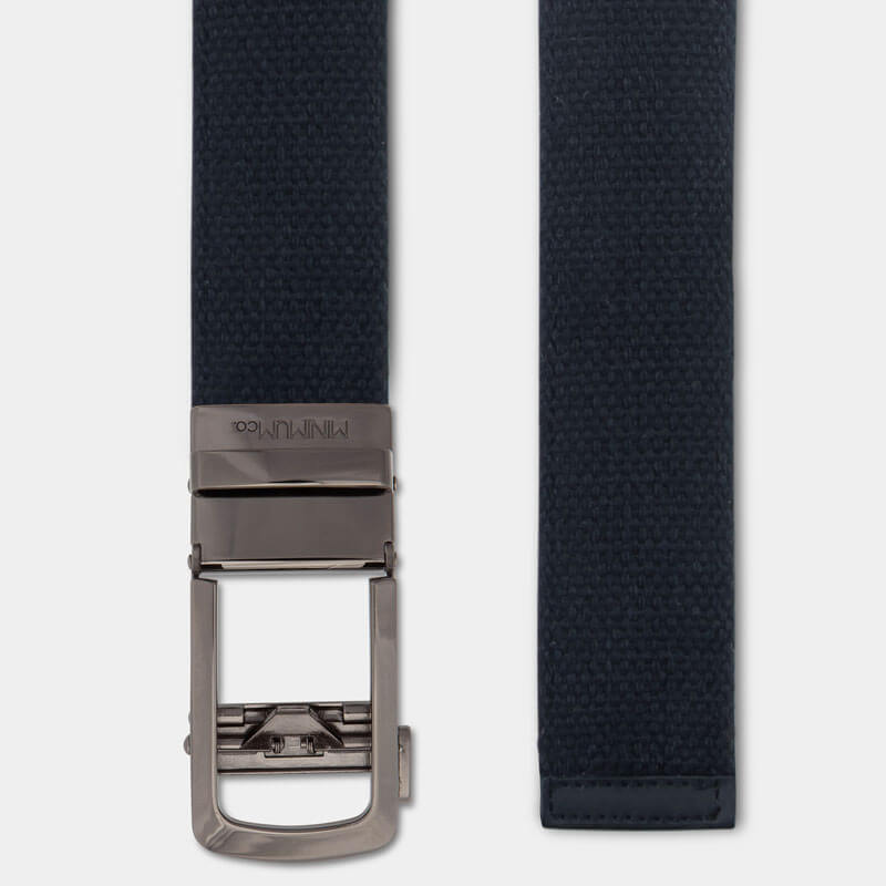 Gunmetal | Canvas - Minimum Co. Ratchet Leather Belts