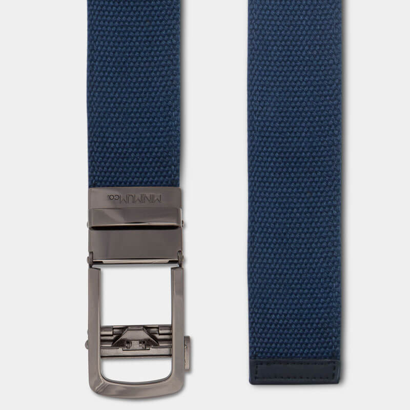 Gunmetal | Canvas - Minimum Co. Ratchet Leather Belts