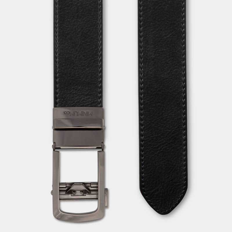 Gunmetal | Full Grain Leather - Minimum Co. Ratchet Leather Belts