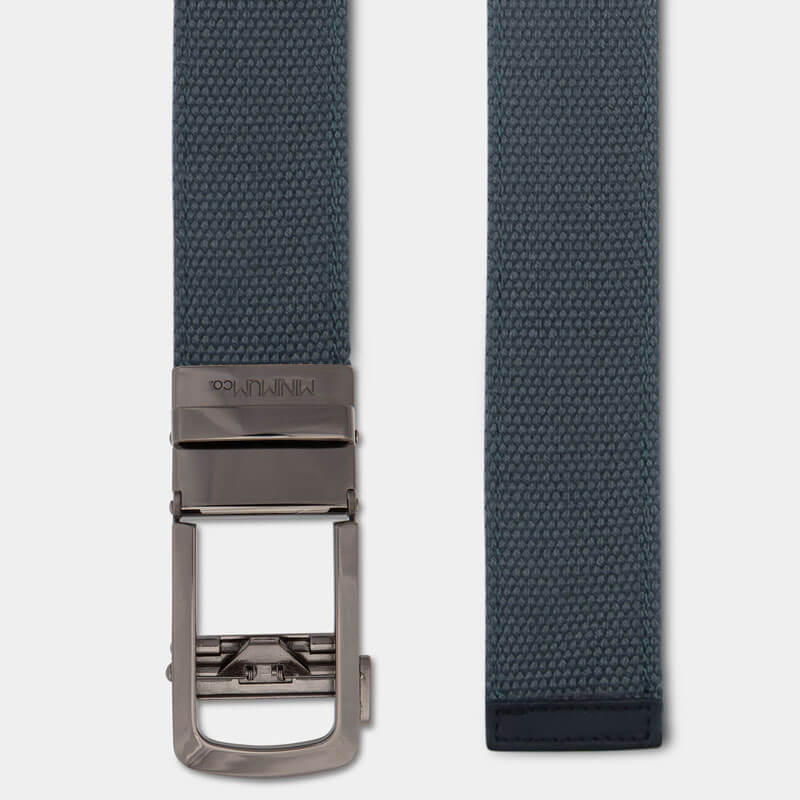 Gunmetal | Canvas - Minimum Co. Ratchet Leather Belts