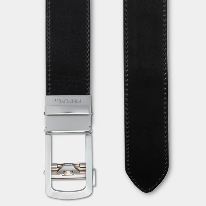 Matte Silver | Genuine Leather - Minimum Co. Ratchet Leather Belts