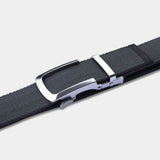 Matte Silver | Canvas - Minimum Co. Ratchet Leather Belts