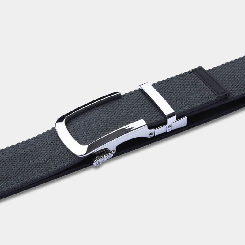 Silver | Canvas - Minimum Co. Ratchet Leather Belts