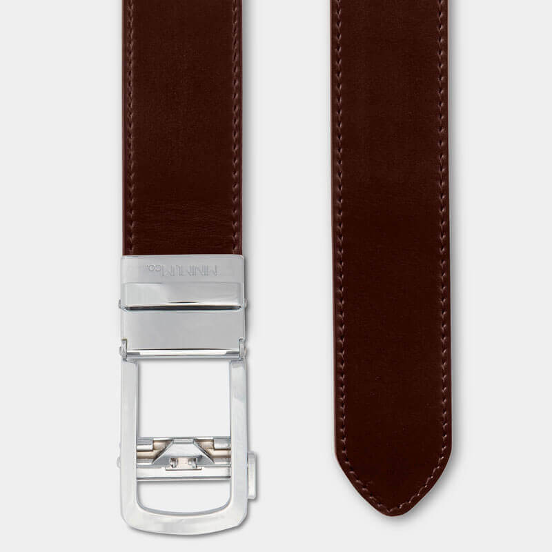 Silver | Genuine Leather - Minimum Co. Ratchet Leather Belts