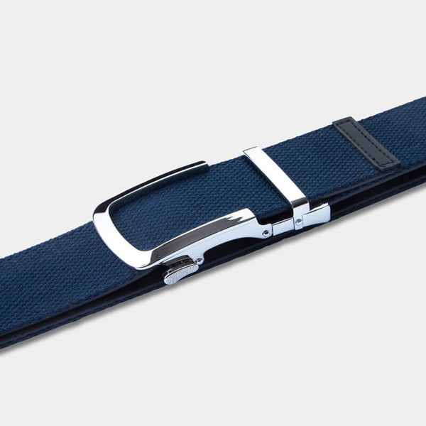 Silver | Canvas - Minimum Co. Ratchet Leather Belts